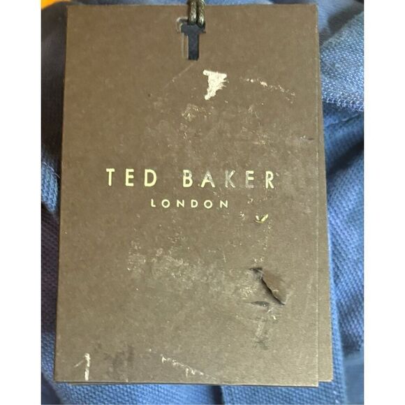 Ted Baker Crown Tie Dye Long Sleeve Polo Blue Long Sleeve T NWT Size 5 (US XL) - Picture 6 of 7